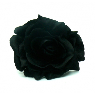 Róża satynowa główka black