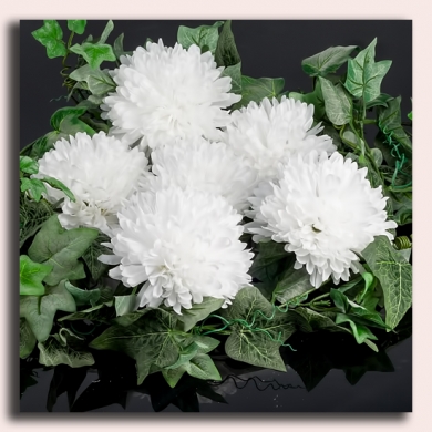 Chryzantema główka 13 cm White
