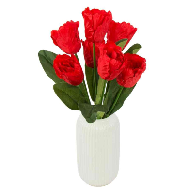 Tulipan papuzi Bukiet 7 kwiatów Red