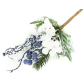 Gałązka świąteczna STROIK sosna borówka BLUE/WHITE