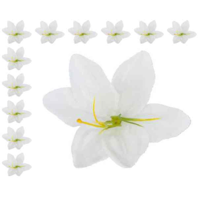 LILIA Kwiat satynowa główka White 12 szt