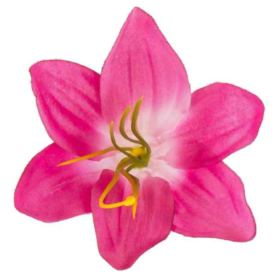 LILIA Kwiat satynowa główka Dk.Pink 12 sztuk