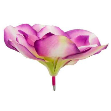 Magnolia główka kwiat Cream / Purple 17 cm