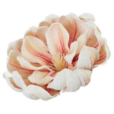 Magnolia główka kwiatowa pianka Ekskluzywne Sztuczne kwiaty Lt.Pink/Cream