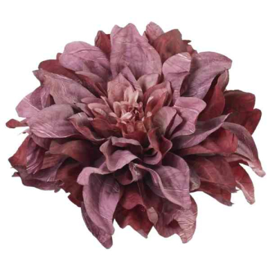 Dalia 15 cm Główka Kwiatowa Premium Burgund/Violet