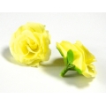 GR207 Róża główka 12 szt 4cm Yellow
