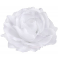 Róża satynowa główka white