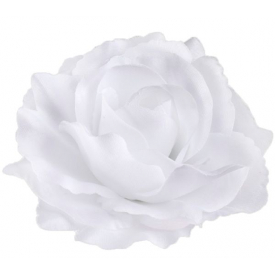 Róża satynowa główka white