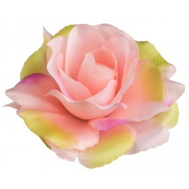 Róża satynowa główka Pink/Green/Purple