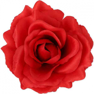 Róża satynowa główka red