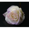GR293 Róża - główka Cream/Violet