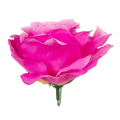GR307 Róża satynowa główka Dk.Pink 13 cm
