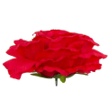 Róża satynowa główka Red 16 cm