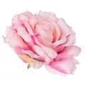 Róża satynowa główka Pink /Purple 16 cm
