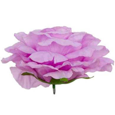Róża satynowa główka Tt.Pink 16 cm