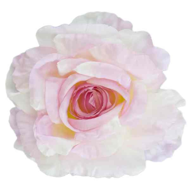 Róża satynowa główka Lt.Pink edge 16 cm