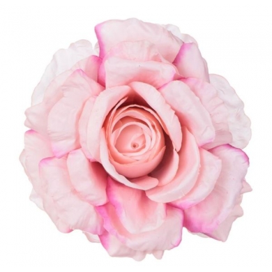 Róża satynowa główka Pink /Purple 16 cm