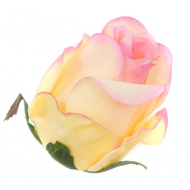 Róża w pąku - główka kwiat Yellow/Pink