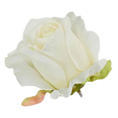 Róża w pąku - Do Stroików Bukietów DIY White