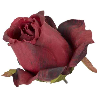 Róża w pąku - Do Stroików Bukietów DIY Dk.Red