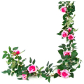 Girlanda RÓŻA Pnącze Kwiaty pink 180 cm