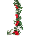 Girlanda RÓŻA Pnącze Kwiaty red 180 cm