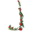 Girlanda RÓŻA Pnącze Kwiaty red 180 cm