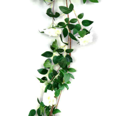 Girlanda RÓŻA Pnącze Kwiaty cream 180 cm