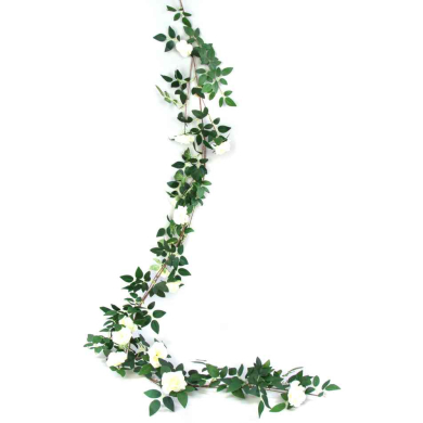 Girlanda RÓŻA Pnącze Kwiaty cream 180 cm