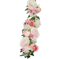 Girlanda kwiatowa RÓŻA HORTENSJA Pnącze Kwiaty cream/pink 120 cm