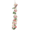 Girlanda kwiatowa RÓŻA HORTENSJA Pnącze Kwiaty cream/pink 120 cm