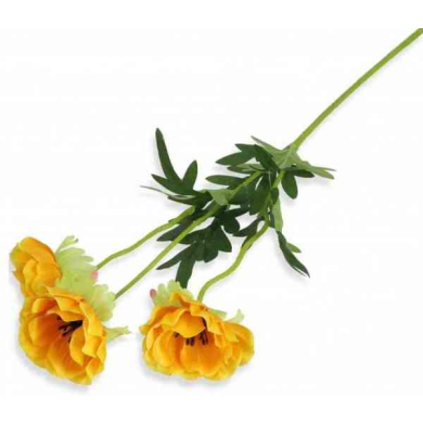 MAK ANEMON gałązka 3 kwiaty yellow