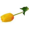 Tulipan silikonowy JAK ŻYWY gałązka guma YELLOW/ORANGE